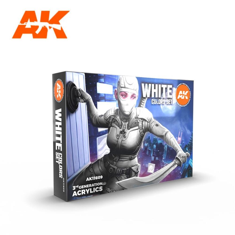 AK Interactive: White Colors Set