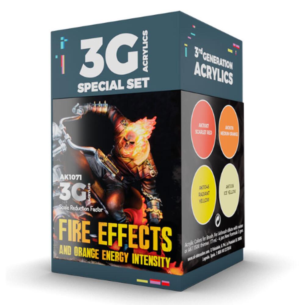 AK Interactive: Wargame Color Set - Fire Effects
