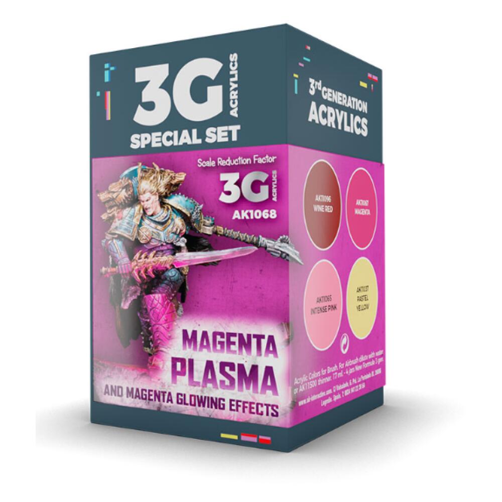 AK Interactive: Wargame Color Set - Magenta Plasma