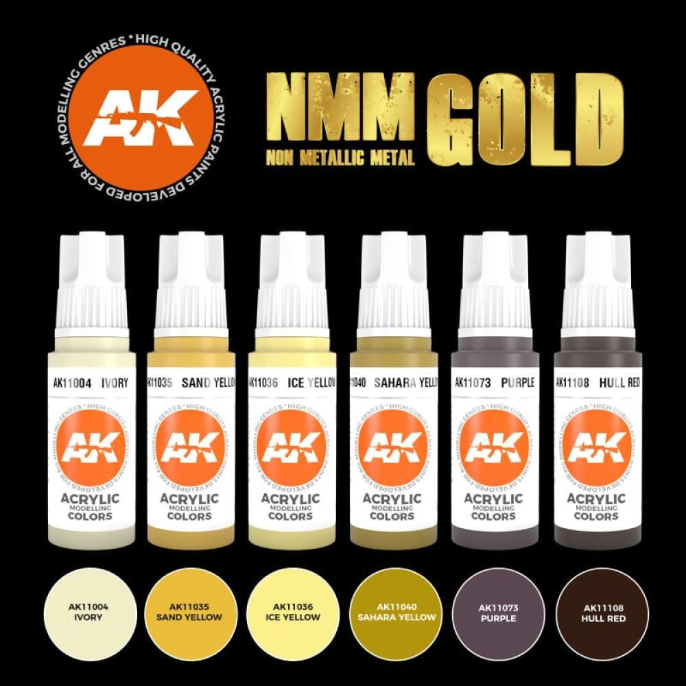 AK Interactive: NMM (Non Metallic Metal) Gold