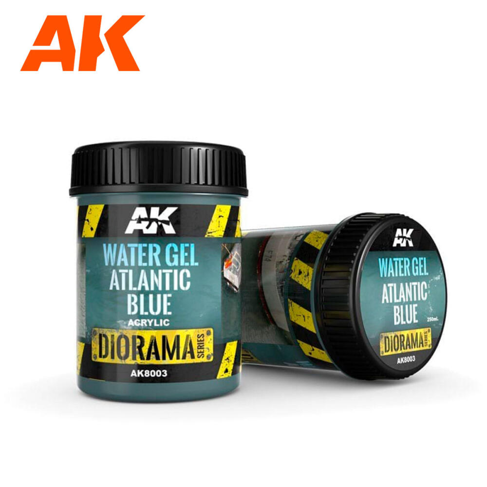 AK Interactive: Water Gel Atlantic Blue 250 ml.