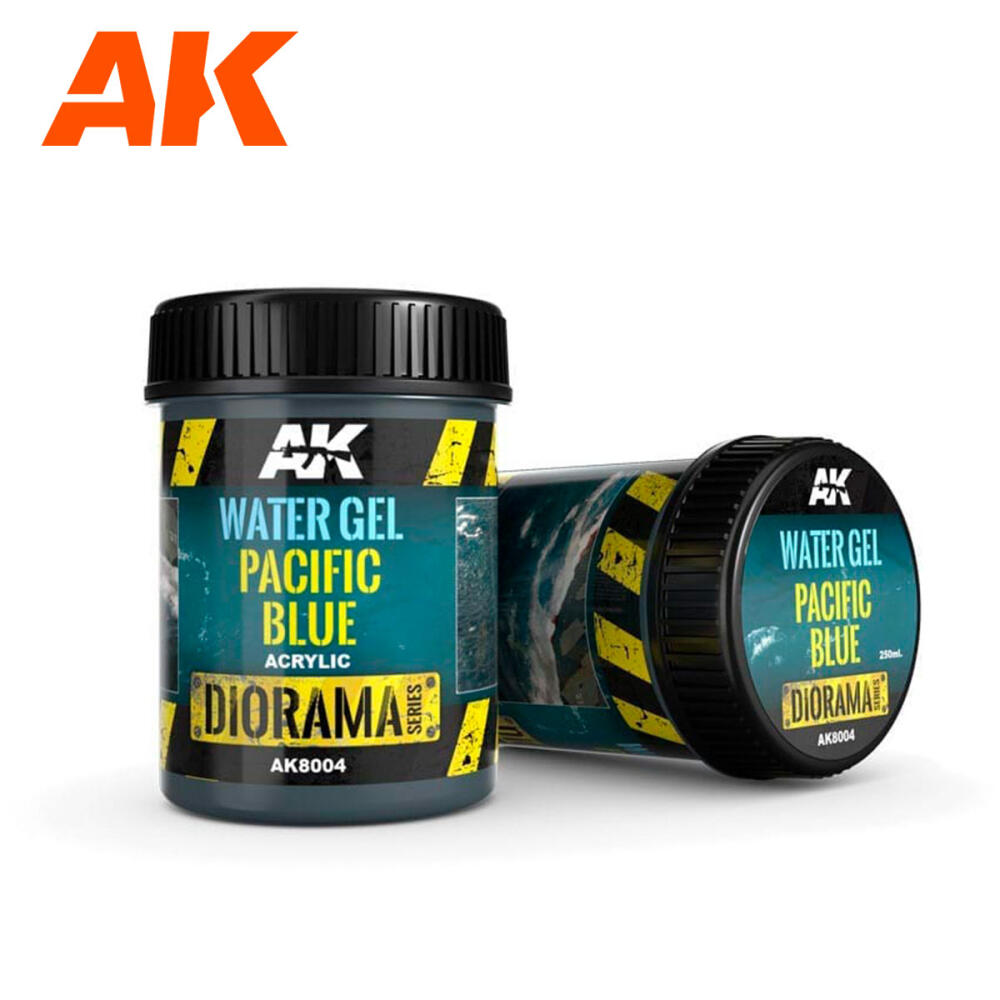 AK Interactive: Water Gel Pacific Blue 250 ml.