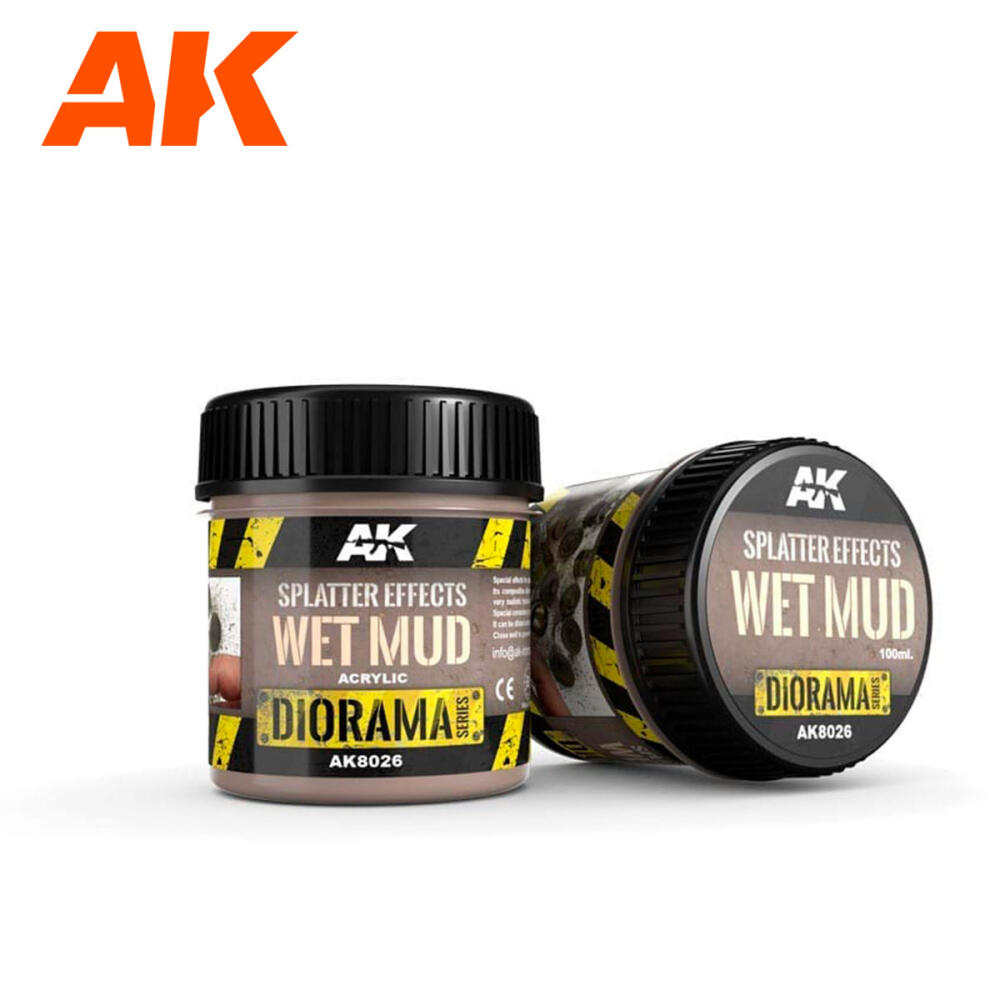 AK Interactive: Splatter Effects Wet Mud 100 ml.