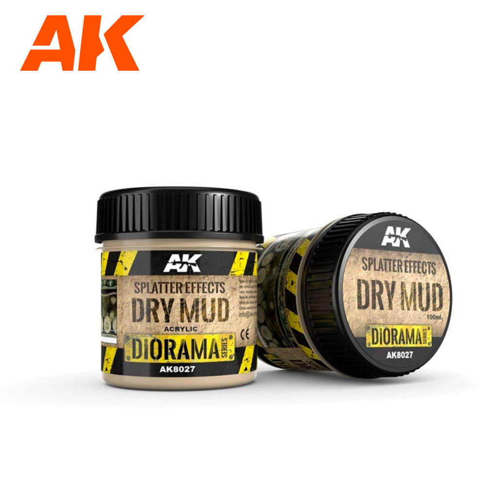 AK Interactive: Splatter Effects Dry Mud 100 ml.