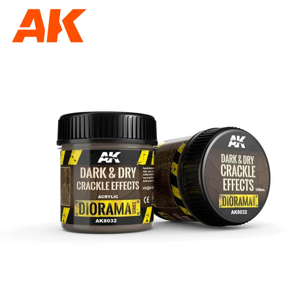 AK Interactive: Dark and Dry Crackle Effects 100 ml.